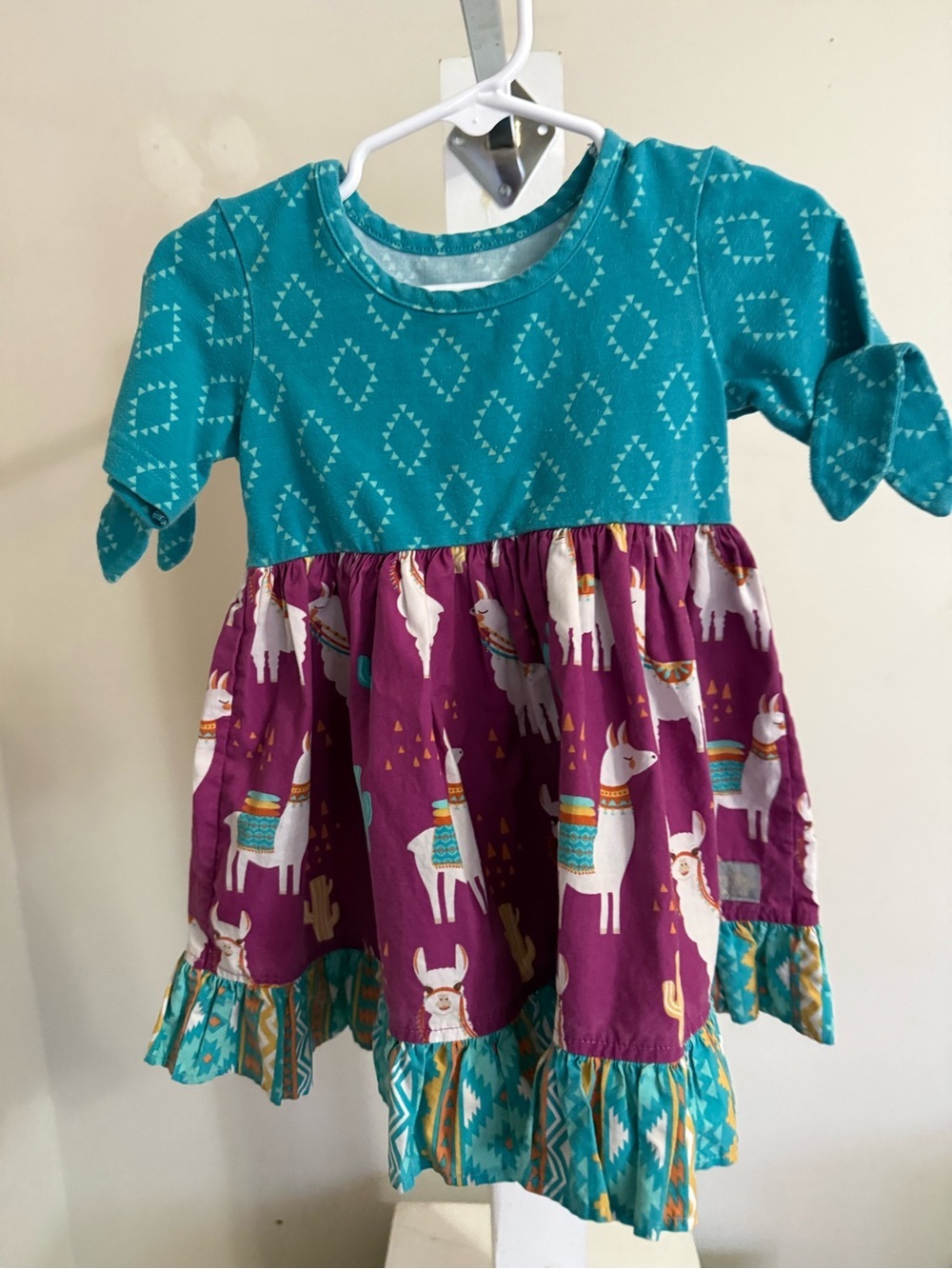 Eleanor Rose Llama Rhonda Dress